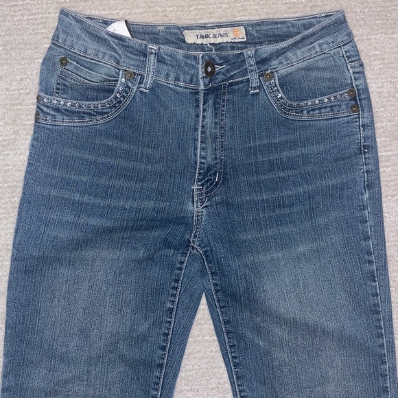 mid-rise bootcut studded jeans 💙 - Picture 2 of 4